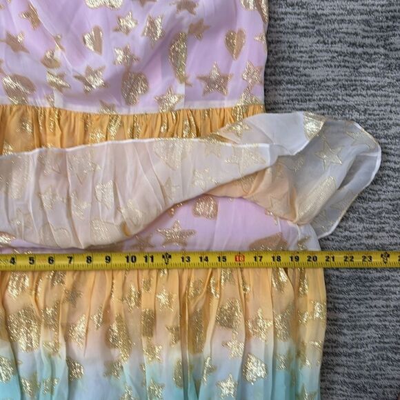 NWT LoveShackFancy VYNNE Maxi off shoulder DRESS SURFER FUSCHIA LIGHT Size: 8 - Picture 12 of 16